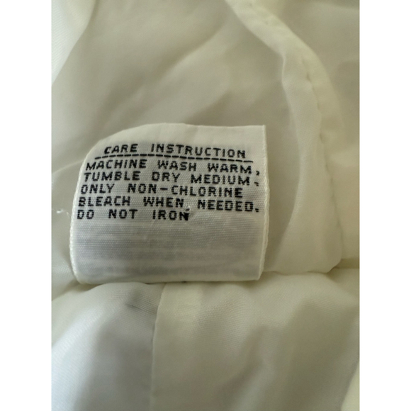 Vintage 80s Baby Snowsuit Rainbow Stripes White One Piece Hooded 12 Mo - Picture 5 of 6